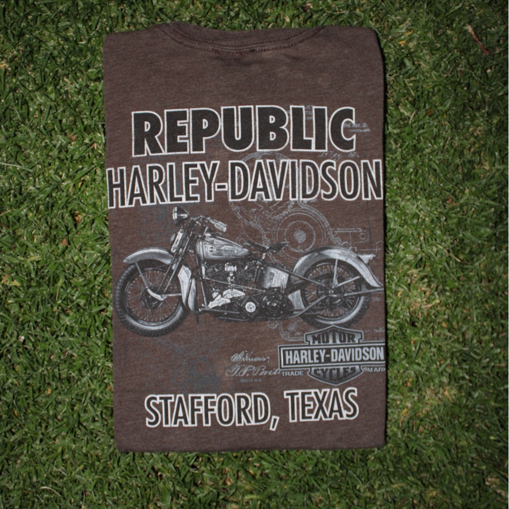 Harley-Davidson Brown Graphic Tee